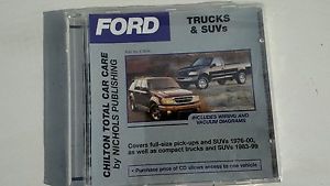 Chiltons ford 1976--2000, truck &amp; suv total car care cd manual.