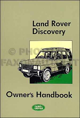 1989-1990 land rover discovery owners manual  owner user handbook guide book