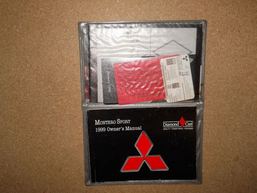 1999 mitsubishi montero owners manual and case complete with extra literature
