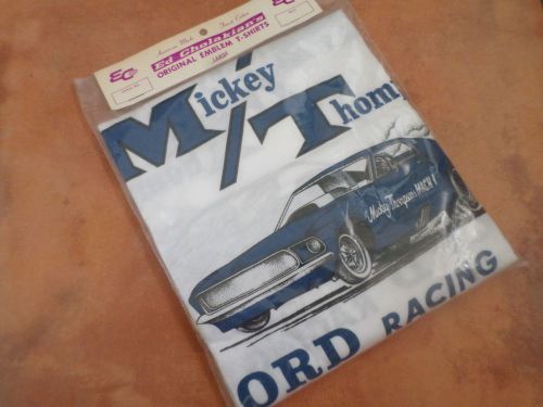 Vintage mickey thompson blue mach 1 mustang ford racing funnycar shirt dragster