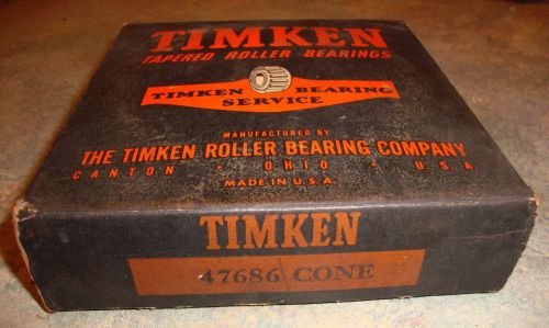 Timken tapered roller bearing 47686 cone, new old stock