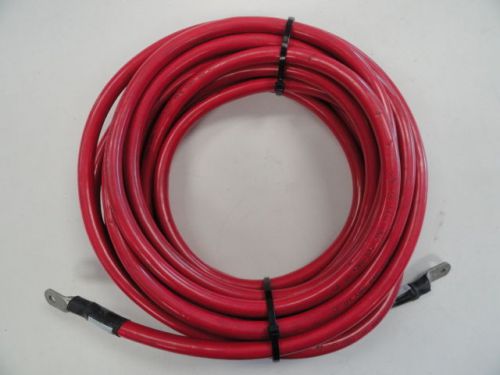 Red cf 1/0 awg electrical wire cable sae j1127 type sgt 30&#039; feet marine boat