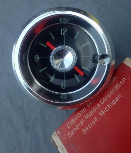 Nos chevrolet 1961-62 impala in dash clock nos loose clock only 1961-62 impala
