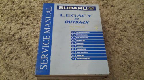 2001 subaru legacy &amp; outback service manual factory oem engine