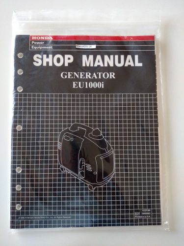 Honda generator shop manual eu1000i 1000 1000i eu1000
