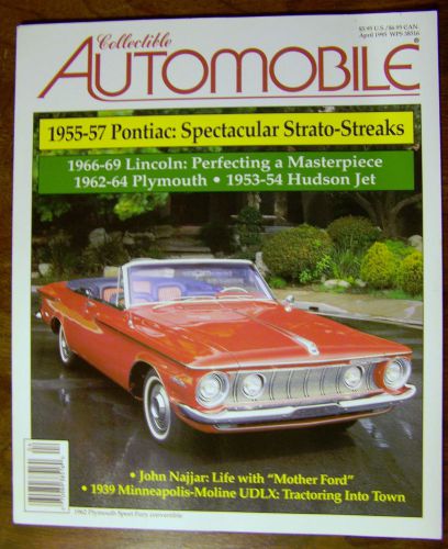 Collectible Automobile Magazine April 1995 Pontiac 1955-57  Strato - Streaks, US $9.99, image 1