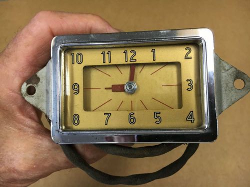1939 chevrolet master deluxe glove box electric clock