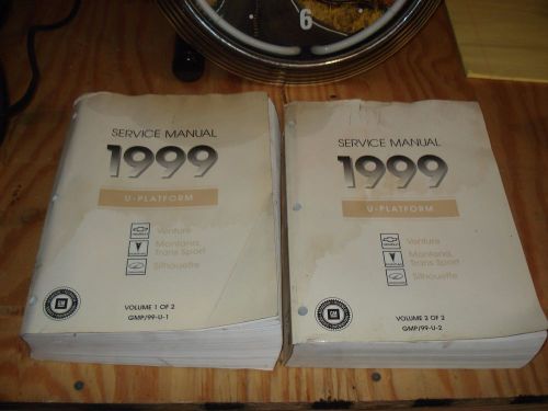 1999 chevy venture pontiac montana olds silhouette service manual set shop book