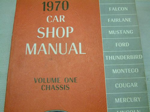 1970 mustang,maverick,fairlane.ford,t-bird,falcon factory service manual set