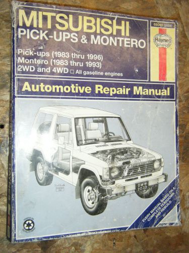 1983-1996 mitsubishi montero pick up haynes repair manual workshop service 90 84