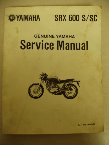 Yamaha srx600 service manual