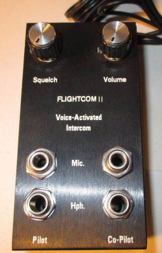Flightcom ii voice- activated intercom