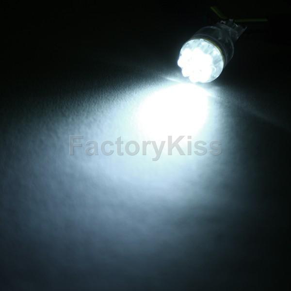 Smf 2 x car bulbs 921 912 t15 9-led white wedge base light #005