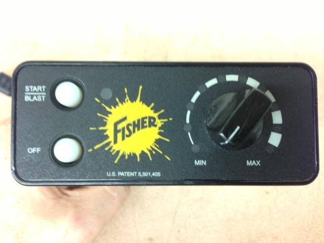Fisher western variable speed salt spreader control with harness