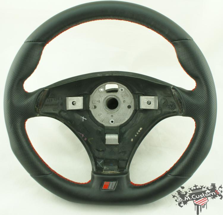 Steering wheel audi a4 s4 a6 s6 new leather !!  stuning flat bottom