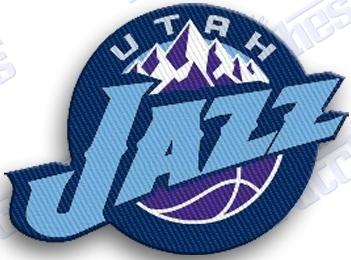Utah jazz  - iron on embroidery patch - 2.0" x 2.0" nba  x patches basketball