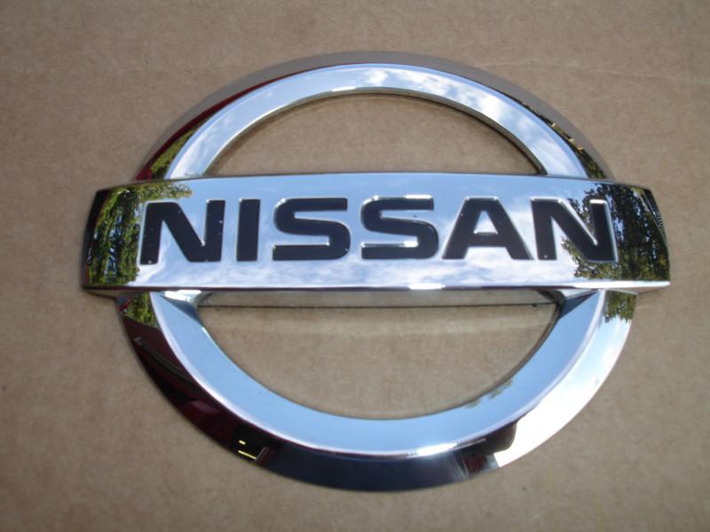 Nissan emblem rear oem rear badge chrome color 07-10 altima 08 09 84890 ja000