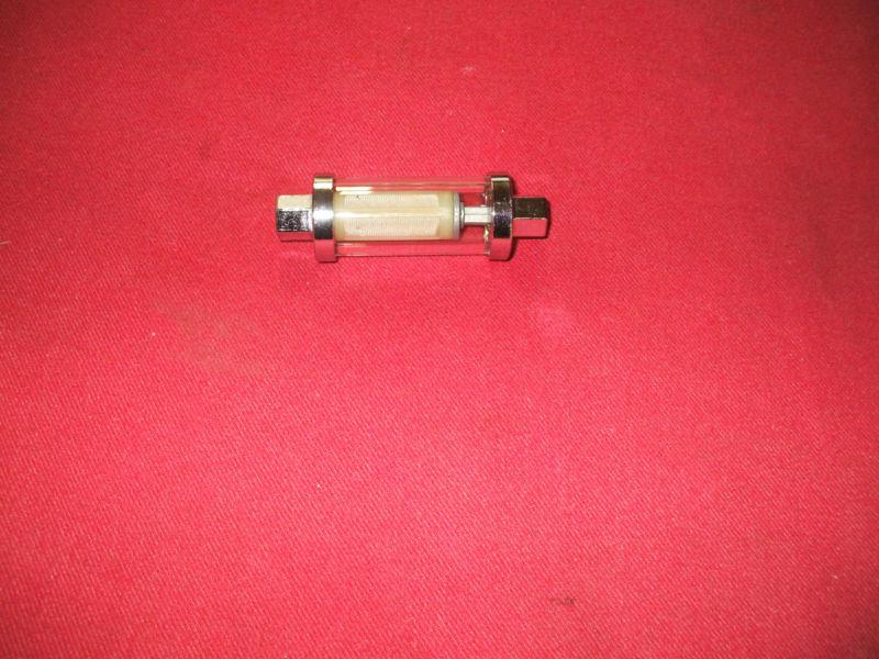 5/16 chrome see through inline fuel filter