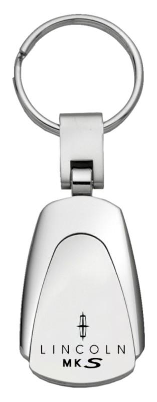 Ford mks chrome teardrop keychain / key fob engraved in usa genuine