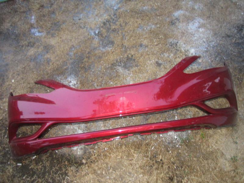 2010-2012 hyundai sonata front bumper cover red oem 