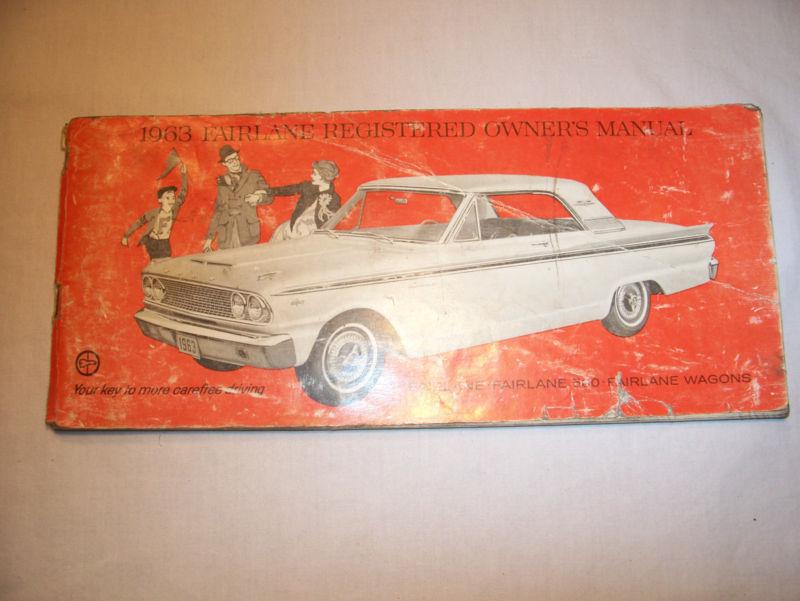 1963 ford fairlane owners manual