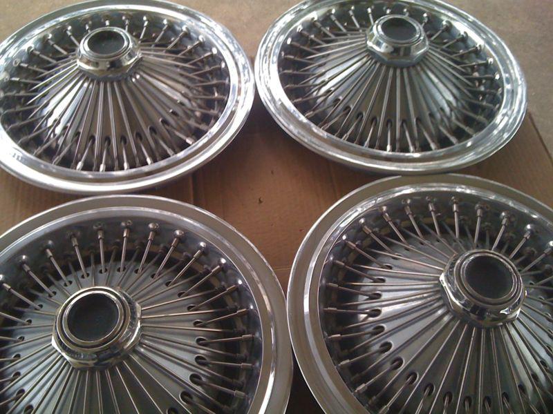 1970's mopar wire wheel hub caps  - set of (4)