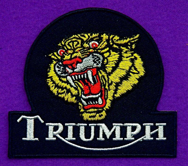 Triumph tiger embroidered  sew on or iron on patch  