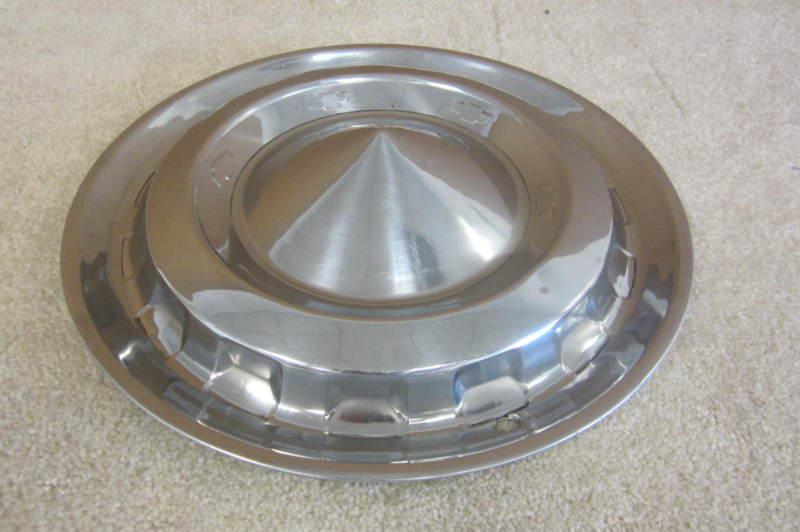 1955 chevrolet 15" stainless nice oem wheel cover look #6313