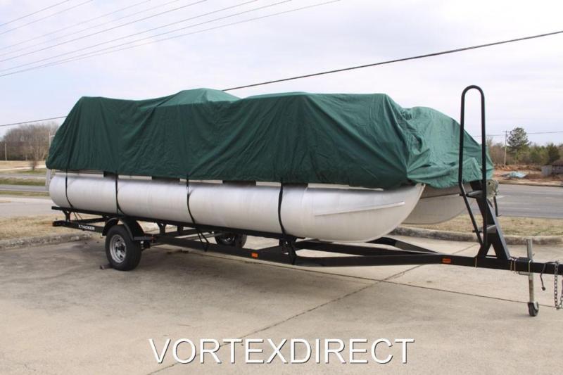 New vortex 15 - 16 ft ultra 3 purpose pontoon/deck boat cover/green