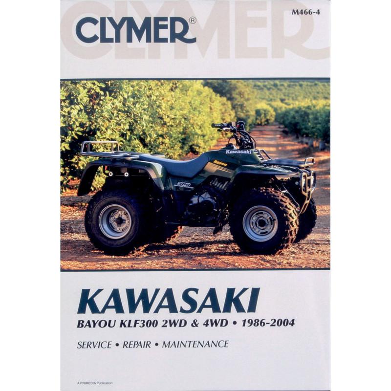 Clymer m466-4 repair service manual kawasaki klf300 2x4/4x4 1986-2004