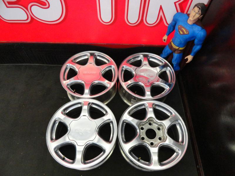 17" polished gmc yukon denali wheels 01 02 03 04 05 06 factory sierra rims #5132