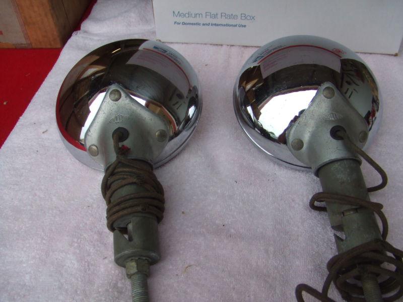 1941 -  1948  nos ford carlton-hall lamp fog light kit fit on splash pan. org.bx