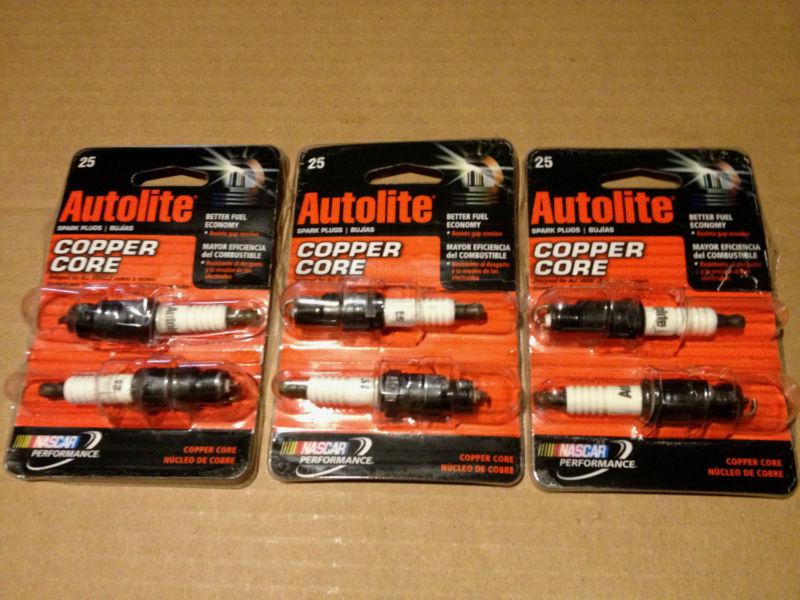 Autolite 25 spark plug pack of 6 plugs