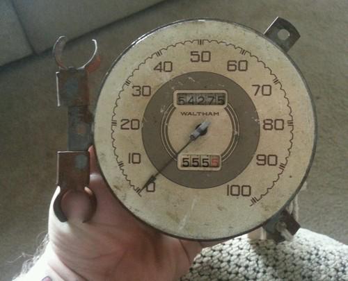 1937 ford speedometer gauge waltham