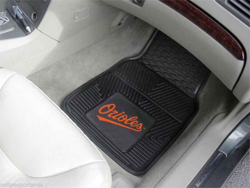 Baltimore orioles vinyl car floor mats front & rear