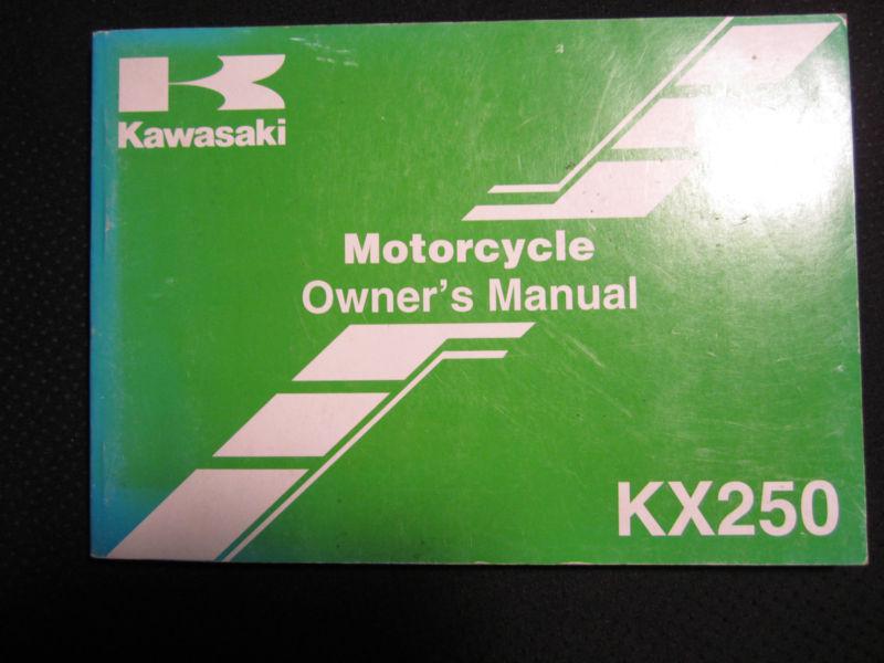 2006 kawasaki motorcycle kx250 owners manual factory oem owner's kx 250 r6f