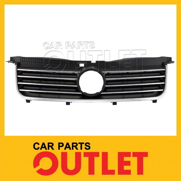 01-05 volkswagen passat grill grille assembly new 2.8l 4.0l late design 02 03 04