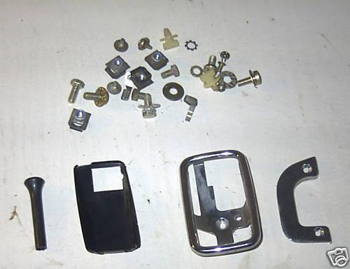 W115 240d grap bag of door hardware knob bolt clips r/s