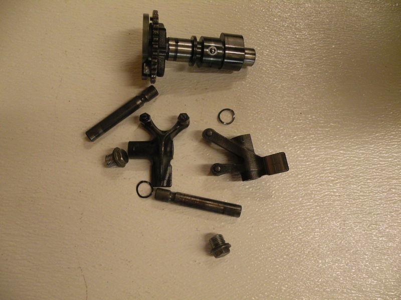 Kawasaki brute force 750 rear cam shaft with rocker arms and misc 4x4