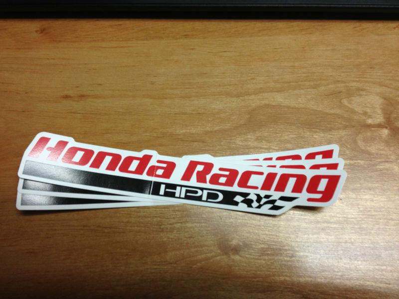 Honda racing hpd decals