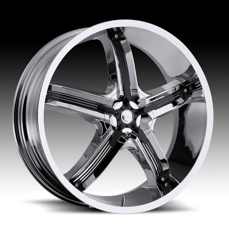 18" inch 5x110 5x115 chrome black insert wheels rims 5 lug chevy coblat cadillac