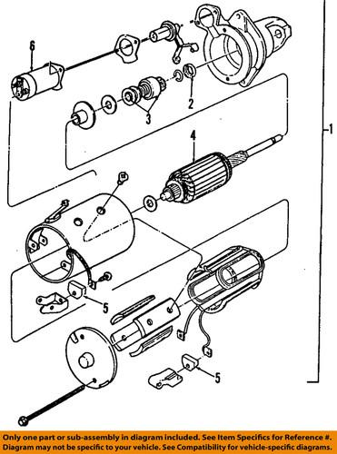 Ford oem f4tz-11002-arm starter/starter motor