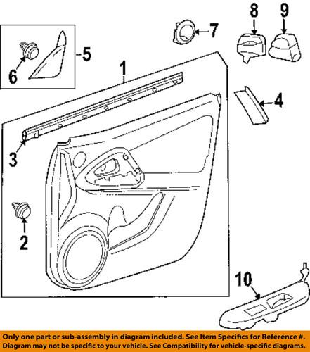 Toyota oem 848200r010 door component/door window switch panel