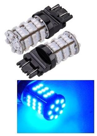 2x blue led daytime running light bulbs 54smd 3156 3157 3757 4114 4157 bright  