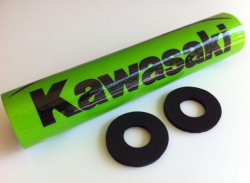 Kawasaki crossbar pad w/free grip donuts