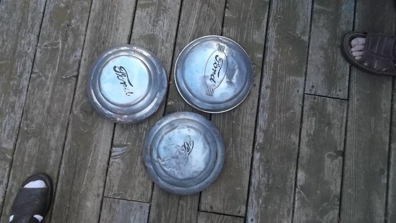Old vintage1940's  ford hubcaps wheel covers