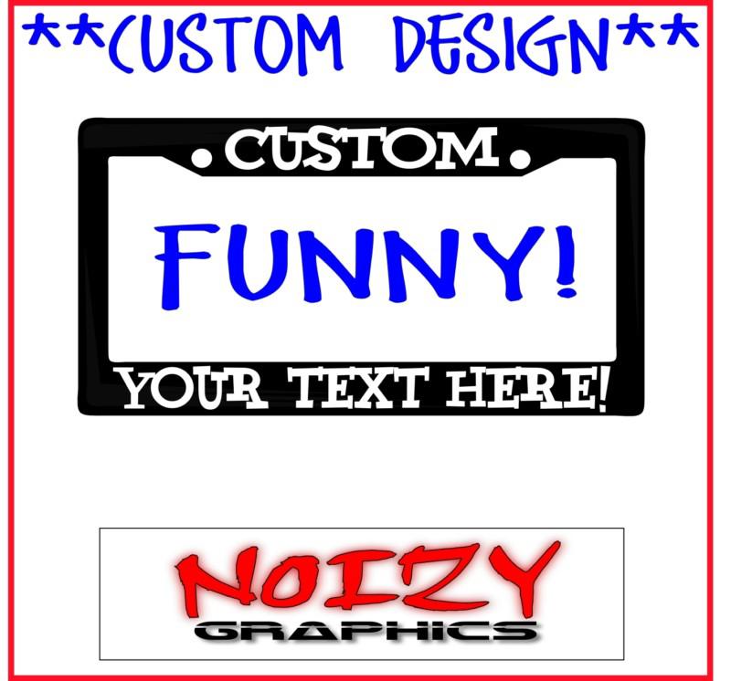 Custom funny car truck family cute vinyl sticker decal license plate frame jdm 6