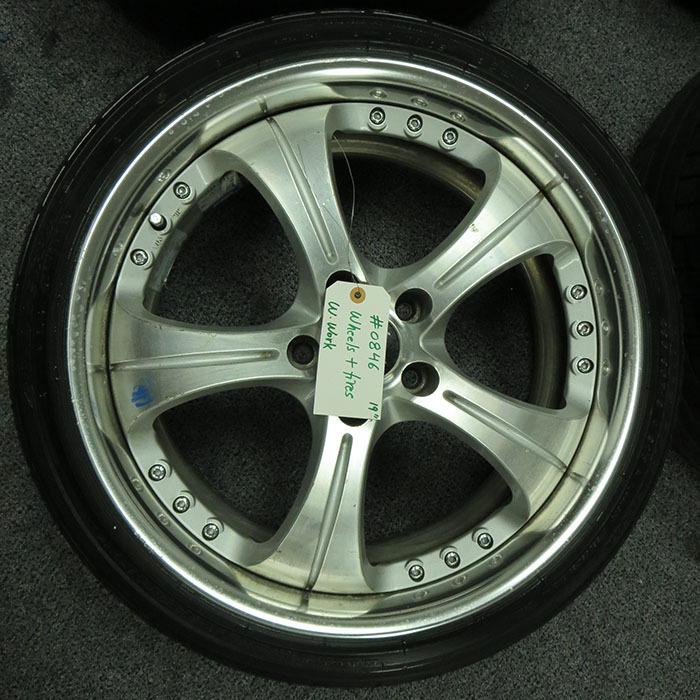 Jdm 19" w. work dep dish wheels & potenza tires 5x114.3