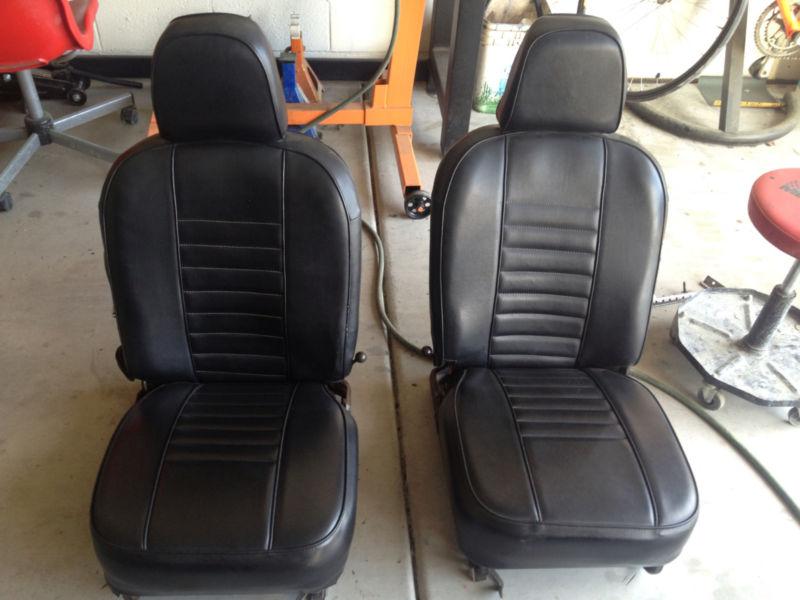 1969 mgb seats - black vinyl in outstanding condition with runners