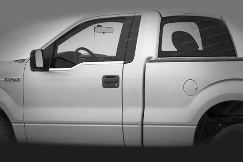 Ses trims ti-ws-117 09-13 ford f-150 window sills truck chrome trim 3m abs